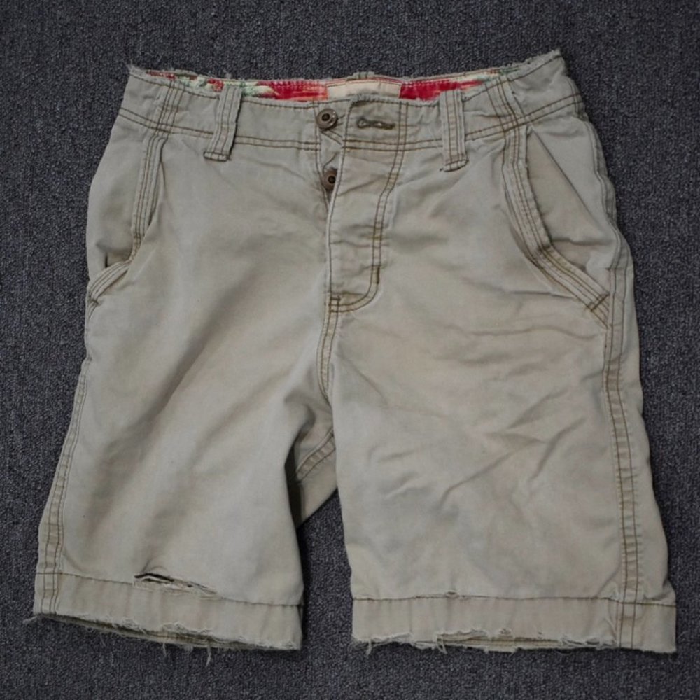 Hollister Men's Khaki Cargo Shorts Size 28